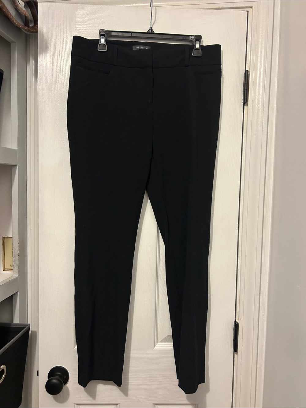 Black Slim Ponte Casual Pants